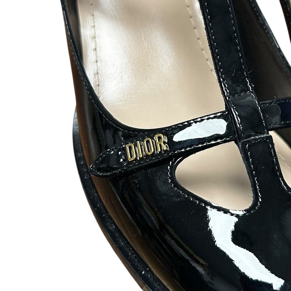 Christian Dior Dior Aime Dior Patent Leather Mary Jane Pumps Womens 39 / US 9 - Picture 4 of 11